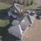Drone shot of a residential roofing installation/replacement by WeatherTek Exteriors.